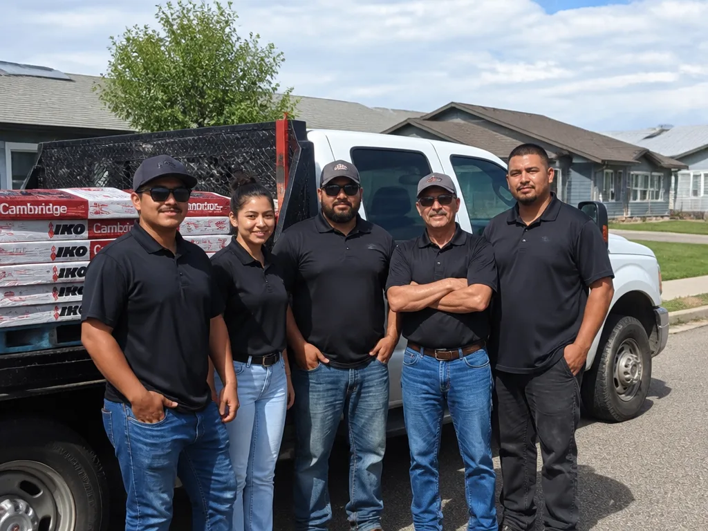 North Dakota Splash Block Installation team