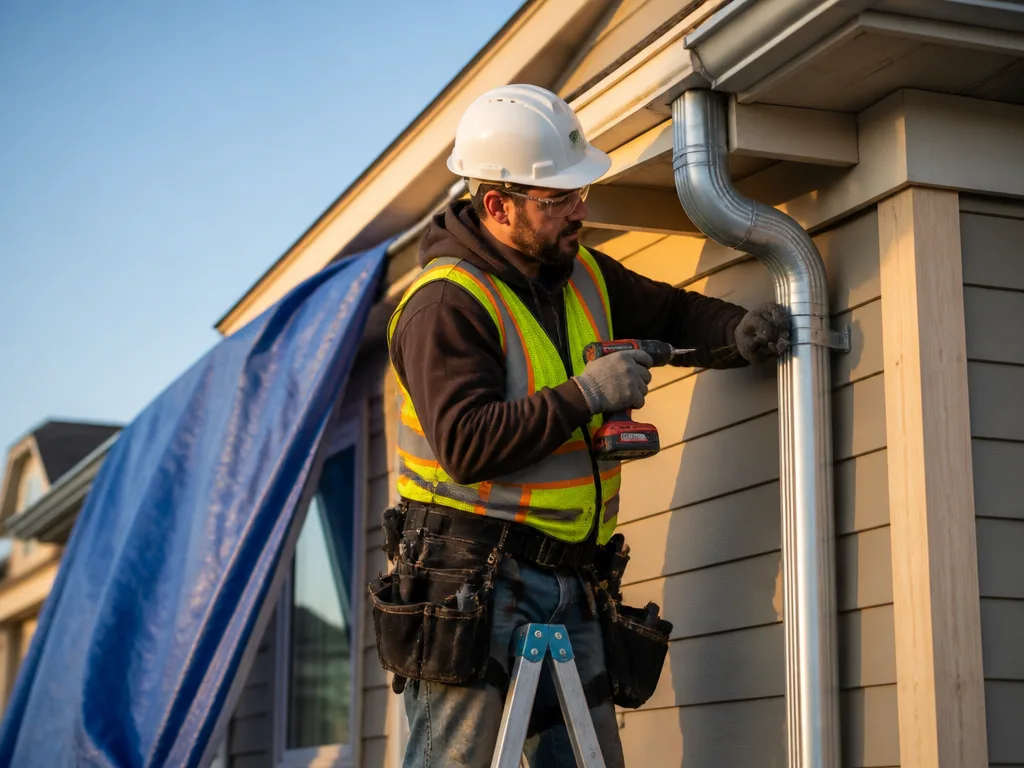 Downspout Installation