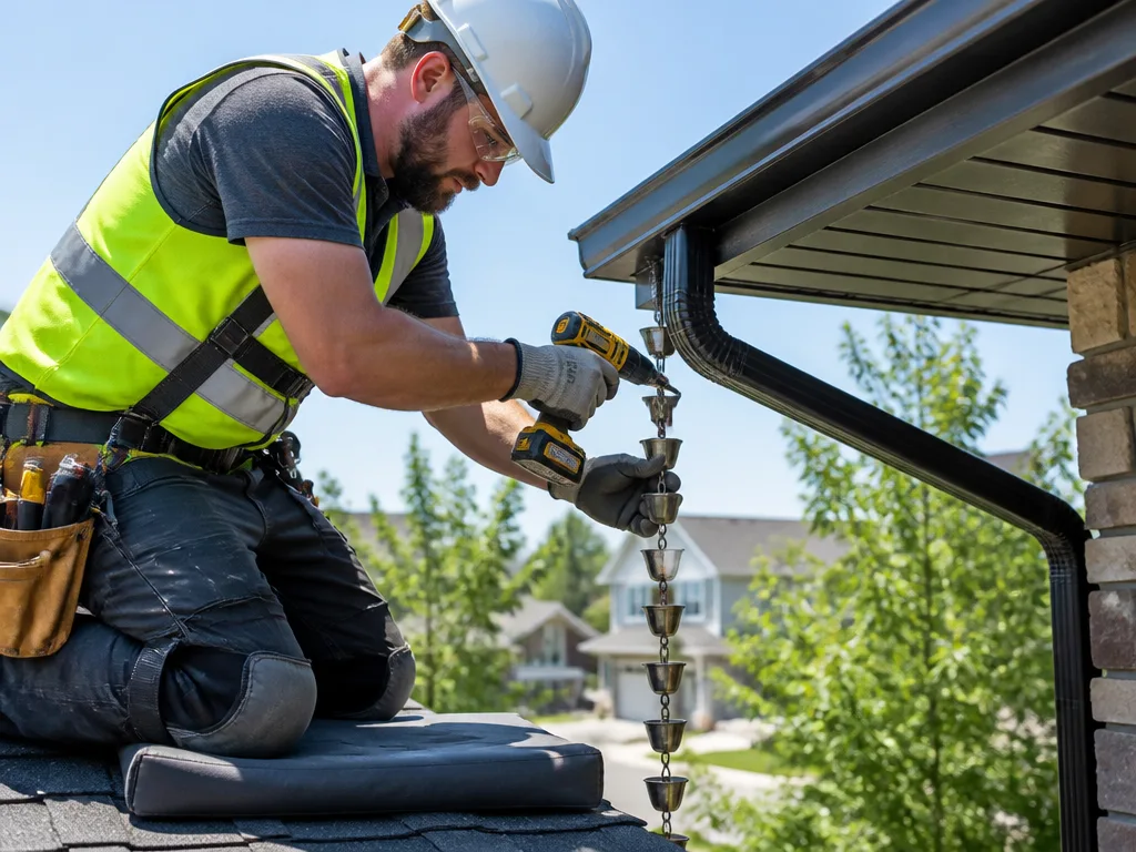 Rain Chain Installation
